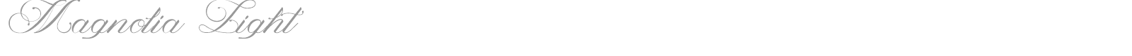 Magnolia Light font preview